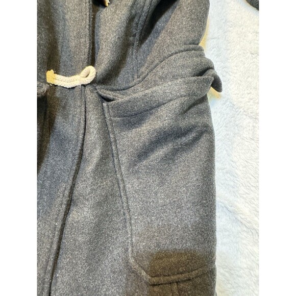 Thread & Supply Womens Black woven Duffle Coat with flannel linging size XL - Picture 3 of 10